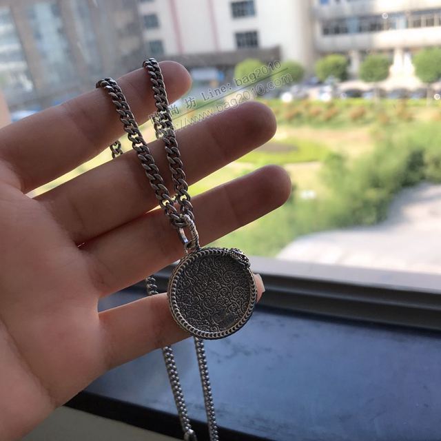 GUCCi飾品 古馳首飾泰銀復古雙G樹葉吊墜 Gucci吊墜  zgbq1198